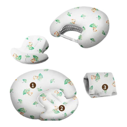 婧麒哺乳枕新生婴儿喂奶护腰防吐奶二合一斜坡神器解放双手