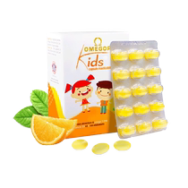 (Self-operated) Little Caesars DHA Baby Childrens Deep Sea Fish Oil Brain Replenishing Smart Memory Soft Capsules 60 capsules box