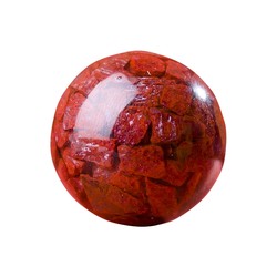 진정한 반투명 크리스탈 모래 높은 함량 Cinnabar 원래 광석