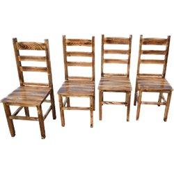 Solid wood rectangular table snack bar table chairs restaurant farmhouse food stall wooden table barbecue shop square table