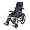 Lightweight wheelchair for the elderly with full reclining and seated functions