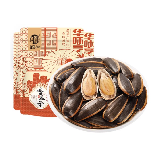 Huaweiheng Caramel Flavored Nuts and Melon Seeds 500g 3 bags