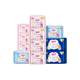 Seven-degree space with sanitary napkins day and night