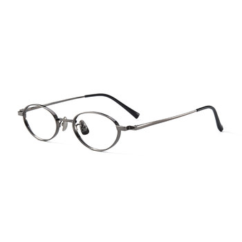 High myopia glasses frame small frame pure titanium neutral