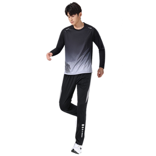 Men's running sports suit quick-drying long-sleeved pants for men