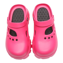 Dongle Shoes Woman 2024 new Summer outwear Heightened Thick Bottom Sandals Pink Tide Shoes Slippers Anti Slip Cool 2925