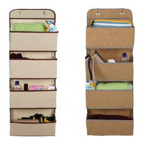 Behind-the-door storage hanging bag wall-mounted storage box fabric hanging pocket table hanging bag dormitory bunk storage rack artifact