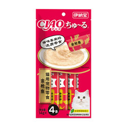 Inabao cat strips 16 pieces of chirping cat snacks without attractant kitten canned ciao cat strips whole box ອາຫານປຽກ