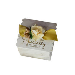 European -style wedding candy box wedding supplies bridesmaids small square box ins, wind sugar box gray marble carton high -end