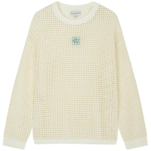 TeenieWeenie Bear Ole Autumn Section Dyed Hollow Pullover Sweater Loose Lazy Knitted Sweater Women