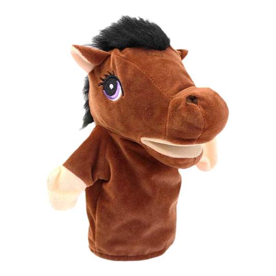 Animal hand puppet toy mouth horse doll parent-child game storytelling cartoon horse glove doll doll