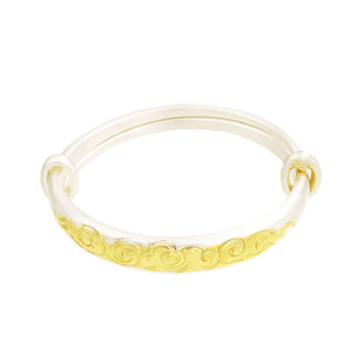 Successful lion national trend s999 foot silver baby bracelet