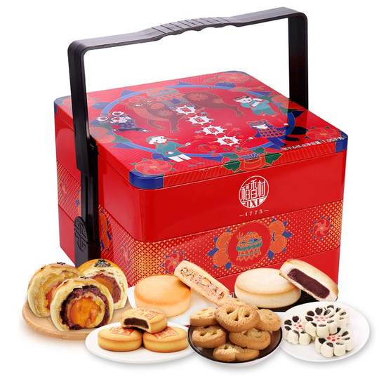 Daoxiangcun pastry three-layer iron box souvenir