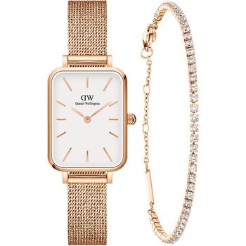 Dw watch bracelet set flow gold watch women's watch