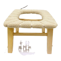 Middle office chair reinforced household anti-slip removable solid wood toilet chair for the elderly adults and children to sit in the toilet