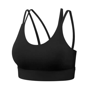 Jiumai yipin sports bra women's shockproof back top buckle fitness bra all-in-one fixed breast pad vest