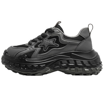 Ran yan thick-soled daddy shoes with velvet retro