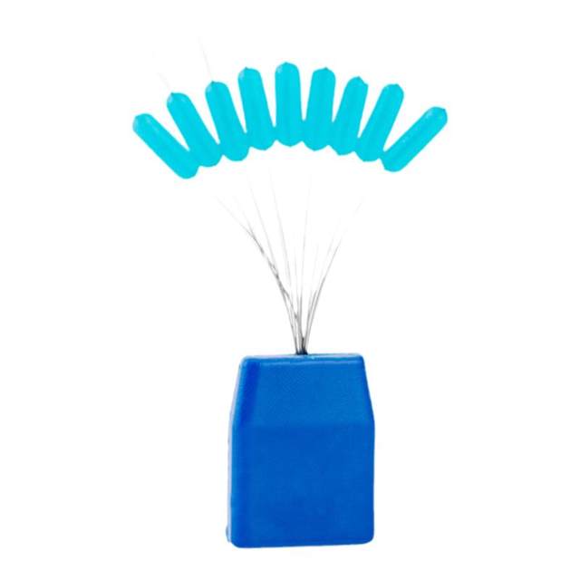 Large size black pit herring silicone space beans that do not damage the thread