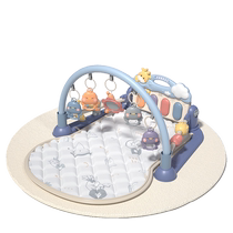 Baby pedal piano newborn baby fitness frame multi-functional bed bell pedal educational toy 0-1 years old 3-6 months