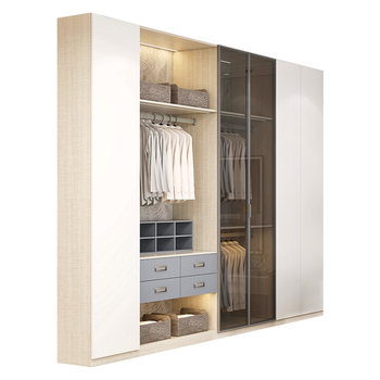 Oppein whole house customized walk-in wardrobe bedroom home cabinet overall cloakroom furniture new style 19800