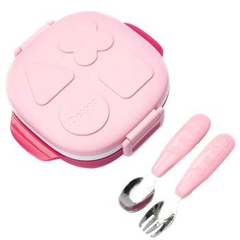 octoto Oak Rabbit Baby Dinner Plate Children's Insulated Lunch Box Outing Food Bowl Baby Portable Tableware