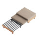 Solid wood pull-out sofa bed small apartment push-out multi-function dual-purpose sofa bed single person tatami folding telescopic bed