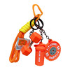 Creative sports and fitness equipment keychain zinc alloy dumbbell barbell school bag pendant gym peripheral small gifts