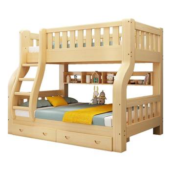 Fanxiuyu simple all solid wood double bed