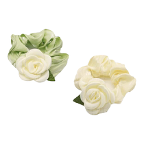 Forest-style large intestine hair band for women high-end camellia hair rope hair rubber band simple temperament French hair rope