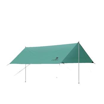 Camel vinyl canopy camping tent sun and rainproof
