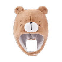 Balabala baby hat boys and girls cute short plush winter new all-in-one ear protection childrens hat