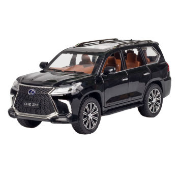 1:24 ໂລຫະຈໍາລອງລົດ Lexus LX570 ຮູບແບບລົດຫົກປະຕູສຽງແລະແສງສະຫວ່າງດຶງກັບຄືນໄປບ່ອນ toy ລົດໂລຫະປະສົມລົດ