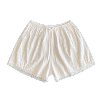 Pure cotton lace safety pants womens anti-exposure summer loose anti-static non-curling safety shorts and leggings