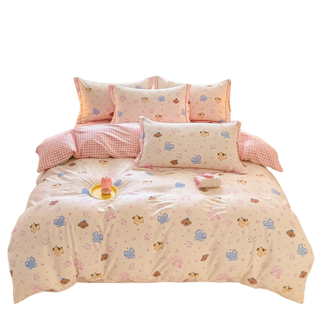 Class A mother and baby grade 100 cotton four-piece set pure cotton quilt cover
