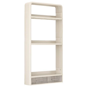 Kitchen shelf without punching household wall-mounted seasoning