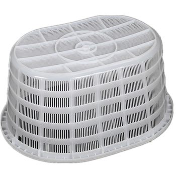 Thickened oval plastic basket shrimp basket aquatic waist basket watermelon basket large vegetable fruit basket storage box
