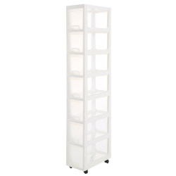 Narrow Gap Storage Cabinet Kitchen Seasoning Beverage Storage Refrigerator Narrow Gap Floor-Standing Multi-Layer Drawer-Type Storage Shelf