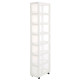 Gap storage cabinet transparent visible installation-free with pulleys