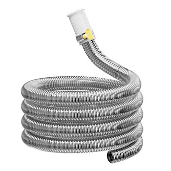 Stainless steel air conditioner drain pipe lengthening extension pipe condenser pipe drip pipe sun protection against aging water outlet corrugated pipe