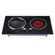 Crown knob concave small opening size induction cooker double furnace