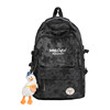Trendy cool star backpack for men and women, junior high school, high school college student school bag, large capacity leisure sports travel backpack