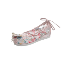 Hanfu shoes girls embroidered shoes childrens Xia old Beijing cloth shoes costume Chinese style performance shoes parent-child sandals
