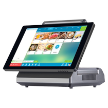 Haoshun cashier all-in-one machine for catering and clothing stores cash register system milk tea shop fast food restaurant all-in-one machine scan code ordering machine touch screen catering smart software Meituan ordering dual screen computer ordering