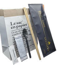 Disposable chopsticks four-piece set custom takeout tableware commercial set four-in-one chopsticks three-piece set spoon toothpick