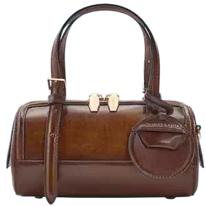 新品CHARLES&KEITH 复古ボストン多口袋手提包 Multi charles包keith