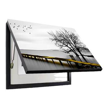 Electric meter box decorative painting, nail-free installation, electric box blocking painting