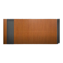 High-end aluminum alloy courtyard door smart electric garden door outdoor aluminum art villa door custom yard sliding door