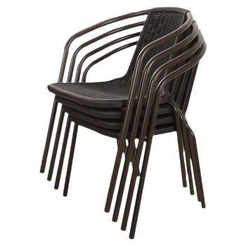 Extra thick, simple and comfortable outdoor backrest chair