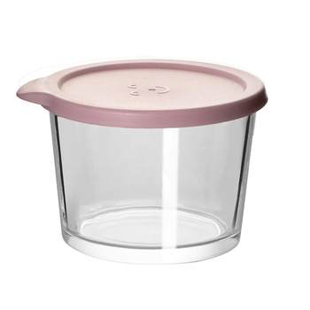 Glass storage jar for pickles with lid