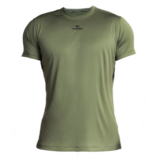 Alpharmy健身速干短袖男宽松运动肌肉白色T恤吸湿排汗跑步训练衣